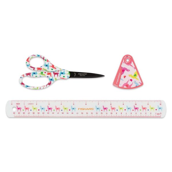 Scissors and Shears |   Designer Student 3 Piece School Set Office Supplies Rulers