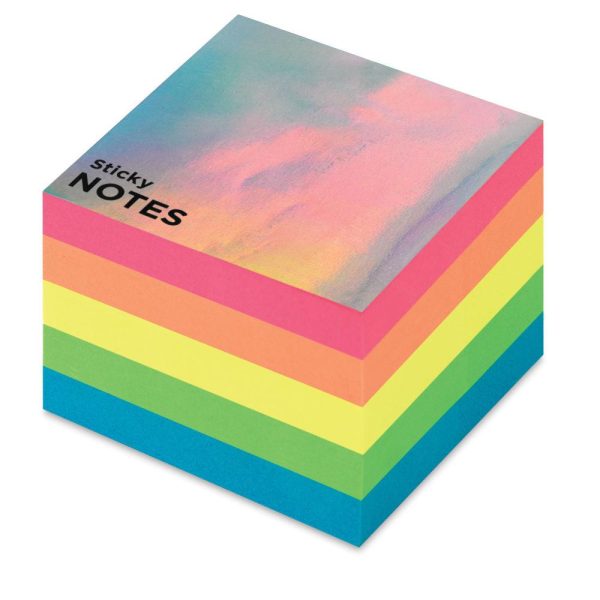 Sticky Notes and Pads |   Rainbow Sticky Note Cube Office Supplies Sticky Notes & Pads