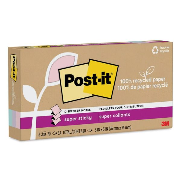 Sticky Notes and Pads |   Recycled Super Sticky PopUp Notes Office Supplies Sticky Notes & Pads