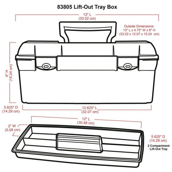 Storage Boxes and Containers |   Essentials LiftOut Tray Boxes Storage Boxes & Containers Storage Boxes & Containers