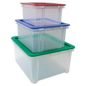 Storage Boxes and Containers |   Tuft Totes with Lids Storage Boxes & Containers Storage Boxes & Containers