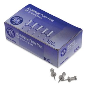 Thumb Tacks and Pushpins |   GEM Aluminum Push Pins Office Supplies Thumb Tacks & Pushpins