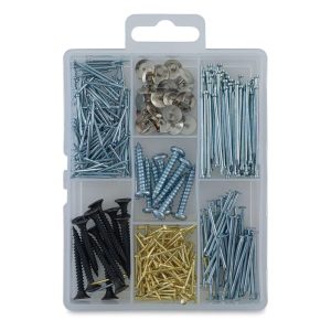 Thumb Tacks and Pushpins |   Homepak Tacks Nails Brads and Screws Assortment Office Supplies Thumb Tacks & Pushpins