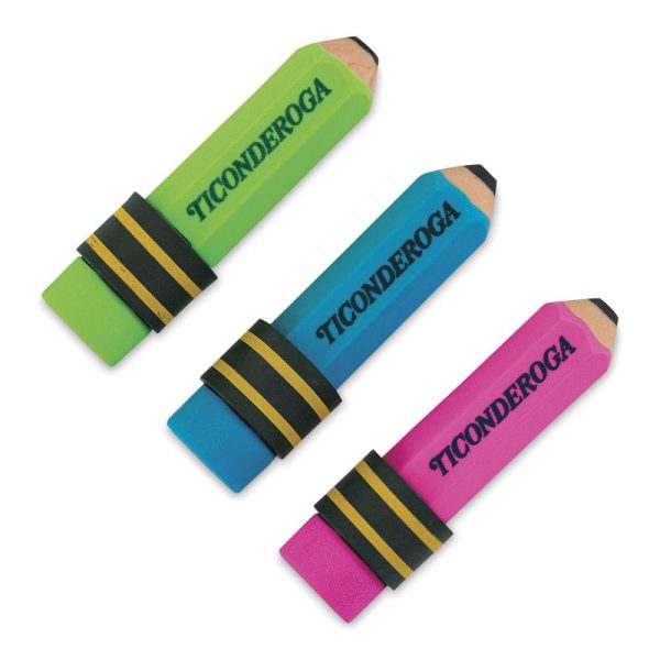 Pencil and Graphite Erasers |   Neon Pencil Shaped Erasers Office Supplies Pencil & Graphite Erasers